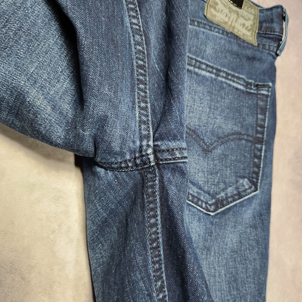 Levis 550 Relaxed Fit Tapered Leg Indigo Blue Jeans Mens 35x34 Stretch Blend - Picture 14 of 16